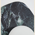 Бра с каменным основанием и плафоном из стекла Amazon Green Shaw Marble Lighting варинант исполнения - 1 | Loft Concept в Ульяновске