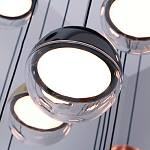 Люстра каскадная с черным круглым основанием 27 подвесов Celestial Waltz варинант исполнения - 4 | Loft Concept в Ульяновске