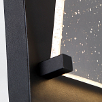 Настенный фонарь уличный прямоугольный черного цвета со стеклом с пузырьками Eurofase варинант исполнения - 3 | Loft Concept в Ульяновске