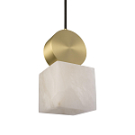 Подвесной светильник с квадратным мраморным плафоном Marble square варинант исполнения - 3 | Loft Concept в Ульяновске