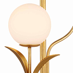 Торшер с золотым каркасом в виде стебля с листьями Inspired by Nature варинант исполнения - 2 | Loft Concept в Ульяновске