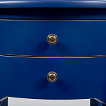 Синяя тумба на фигурных ножках Shelby варинант исполнения - 3 | Loft Concept в Ульяновске