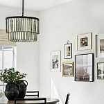 Люстра круглая с подвесками из натурального перламутра Nacre варинант исполнения - 3 | Loft Concept в Ульяновске