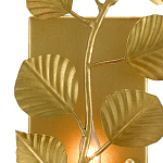 Бра золотого цвета с декором в виде ветки эвкалипта Eucalyptus Branches варинант исполнения - 1 | Loft Concept в Ульяновске