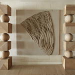 Декор настенный в Эко стиле рафия Malibu wall panel варинант исполнения - 2 | Loft Concept в Ульяновске