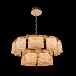 Люстра двухъярусная с текстурными овальными абажурами Splendor Palace Style варинант исполнения - 1 | Loft Concept в Ульяновске