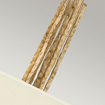 Люстра подвесная с широким белым текстильным абажуром и вертикальными декоративными элементами Hinkley варинант исполнения - 5 | Loft Concept в Ульяновске