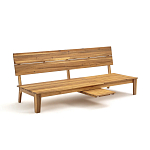 Садовый диван-трансофрмер Kate серый варинант исполнения - 2 | Loft Concept в Ульяновске