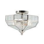 Потолочный светильник шестигранной формы с прозрачными стеклянным плафоном Elstead Lighting варинант исполнения - 5 | Loft Concept в Ульяновске