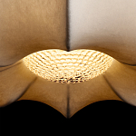 Подвесной светильник с белым фигурным абажуром и мягкими волнистыми краями Cloud Motion  варинант исполнения - 7 | Loft Concept в Ульяновске