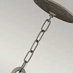 Люстра подвесная с широким белым текстильным абажуром и вертикальными декоративными элементами Hinkley варинант исполнения - 7 | Loft Concept в Ульяновске