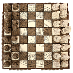 Шахматы  из  камня Cargador del Tiempo Chess Мексика ручная работа варинант исполнения - 2 | Loft Concept в Ульяновске