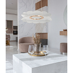 Люстра с прозрачным волнистым плафоном в форме цветка Ethereal Bloom варинант исполнения - 12 | Loft Concept в Ульяновске