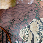 Обои ручная роспись Willow & Waves Original colourway on Edo painted Xuan paper with antiquing варинант исполнения - 2 | Loft Concept в Ульяновске