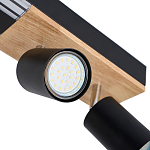 Потолочный светильник черный GAVIN WOOD варинант исполнения - 2 | Loft Concept в Ульяновске