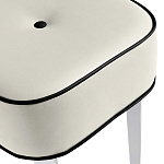 Квадратный мягкий пуф на белых ножках Winton Pouf Square варинант исполнения - 22 | Loft Concept в Ульяновске