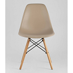 Пластиковый стул на ножках из массива бука Eames Beige варинант исполнения - 4 | Loft Concept в Ульяновске