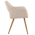 Стул в рогожке бежевого цвета NEASAN STOOL варинант исполнения - 5 | Loft Concept в Ульяновске