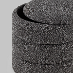 Пуф Three Gray в ткани букле серого цвета варинант исполнения - 5 | Loft Concept в Ульяновске