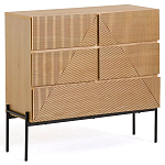 Комод с геометрическим рисунком на ящиках Anders Light Wood варинант исполнения - 1 | Loft Concept в Ульяновске