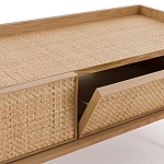 ТВ-тумба с плетеным декором Buckley Wicker TV Stand варинант исполнения - 4 | Loft Concept в Ульяновске