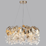 Люстра с декоративными подвесками из прозрачного стекла в форме монеток FAIRYTREE Light варинант исполнения - 8 | Loft Concept в Ульяновске