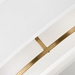 Потолочный светильник с двухслойным белым текстильным абажуром Hinkley варинант исполнения - 5 | Loft Concept в Ульяновске