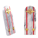 Сувенир Погон МВД из натурального камня мрамор Souvenir Epaulets варинант исполнения - 6 | Loft Concept в Ульяновске