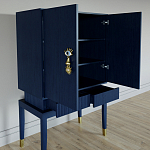 Кабинетный шкаф Elsa Dreams Blue с 2-мя ящиками варинант исполнения - 3 | Loft Concept в Ульяновске