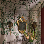 Обои ручная роспись Medici Standard colourway on white Williamsburg варинант исполнения - 1 | Loft Concept в Ульяновске