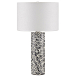 Настольная лампа с узором вдоль колоннообразного основания Scenic Surface варинант исполнения - 3 | Loft Concept в Ульяновске