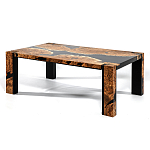 Кофейный Стол River in Autumn Elm Resin Coffee Table варинант исполнения - 4 | Loft Concept в Ульяновске