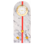 Часы погон МВД подарочные настольные из натурального камня Мрамор Military Clock варинант исполнения - 13 | Loft Concept в Ульяновске