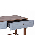 Стол письменный из массива бука с 2-мя ящиками серый Wenge Light варинант исполнения - 4 | Loft Concept в Ульяновске