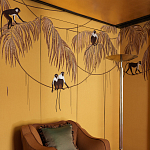 Обои с вышивкой ручной работы Étienne Original colourway on wool sateen варинант исполнения - 3 | Loft Concept в Ульяновске