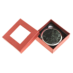 Зеркало карманное двухстороннее круглое из натурального камня Серафинит в подарочной упаковке Silver Stone Mirrors варинант исполнения - 3 | Loft Concept в Ульяновске