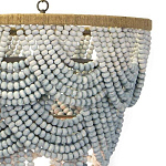 Многоярусная люстра украшенная круглыми бусами Gradient Grey Chandelier варинант исполнения - 2 | Loft Concept в Ульяновске