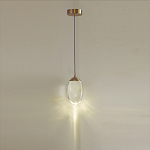 Подвесной светильник с плафоном в форме капли Crystal Transparent Drop варинант исполнения - 4 | Loft Concept в Ульяновске