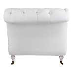 Кушетка белая с мягкой обивкой из велюра Michael Couch варинант исполнения - 3 | Loft Concept в Ульяновске