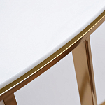 Консоль приставная полукруглая на основании золотого цвета Interior Accent варинант исполнения - 2 | Loft Concept в Ульяновске