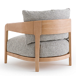 Кресло с каркасом из массива ясеня Deniaud Ash Grey Armchair варинант исполнения - 3 | Loft Concept в Ульяновске