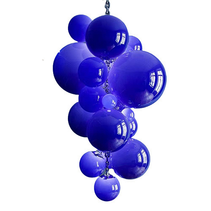 Люстра Grape Balls Синее стекло  Сапфирово-синий в Ульяновске | Loft Concept 