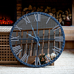 Часы настенные зеркальные с серебряным металлическим циферблатом Mirror Tower Clock варинант исполнения - 5 | Loft Concept в Ульяновске