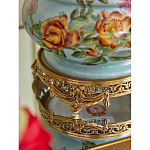 Ваза с птичкой из фарфора с бронзовыми элементами Garden of Eden варинант исполнения - 10 | Loft Concept в Ульяновске