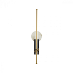 Бра с круглым плафоном из алебастра и бронзовой декоративной стрекозой 65 Alaris  варинант исполнения - 1 | Loft Concept в Ульяновске