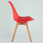 Стул с основой из пластика и мягким сиденьем Arvika Red варинант исполнения - 3 | Loft Concept в Ульяновске