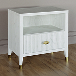 Прикроватная тумбочка с полкой Elsa Dreams White варинант исполнения - 1 | Loft Concept в Ульяновске