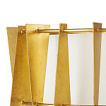 Потолочный светильник круглый с каркасом в форме треугольников и тканевым абажуром Brutal Light варинант исполнения - 2 | Loft Concept в Ульяновске