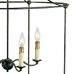 Подвесной светильник в виде черного фонаря Big Black Lantern варинант исполнения - 1 | Loft Concept в Ульяновске