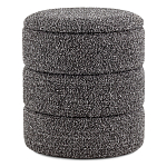 Пуф Three Gray в ткани букле серого цвета варинант исполнения - 1 | Loft Concept в Ульяновске